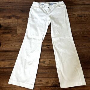 GAP Original White Stretch Flare pant Womens 6
